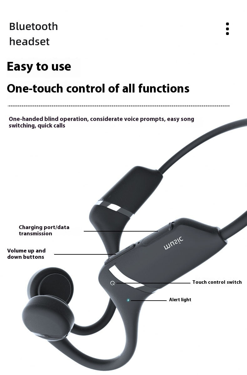 H12 Open Bone Conduction Second Generation Wireless Bluetooth Headset